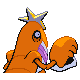 Crawdaunt shiny back-facing sprite from Pokémon SoulSilver