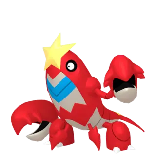 Crawdaunt front-facing sprite from Pokémon Brilliant Diamond