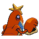 Crawdaunt back-facing sprite from Pokémon Platinum