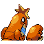 Crawdaunt back-facing sprite from Pokémon Ruby