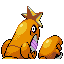 Crawdaunt shiny back-facing sprite from Pokémon Ruby