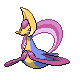 Cresselia front-facing sprite from Pokémon HeartGold