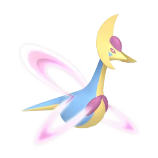 Cresselia front-facing sprite from Pokémon Shield