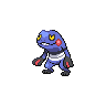 Croagunk front-facing sprite from Pokémon White 2