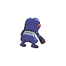 Croagunk back-facing sprite from Pokémon Black