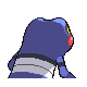 Croagunk back-facing sprite from Pokémon Diamond