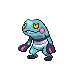 Croagunk shiny front-facing sprite from Pokémon Diamond
