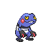 Croagunk front-facing sprite from Pokémon SoulSilver