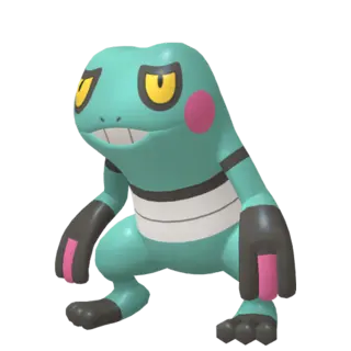 Croagunk shiny front-facing sprite from Pokémon Shield
