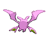 Crobat shiny back-facing sprite from Pokémon Black