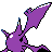 Crobat back-facing sprite from Pokémon Crystal