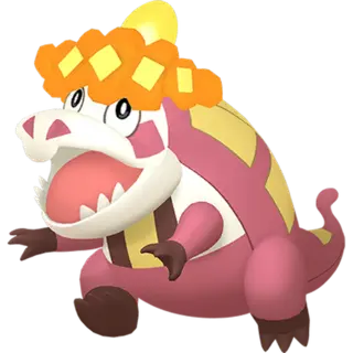 Crocalor shiny front-facing sprite from Pokémon Scarlet