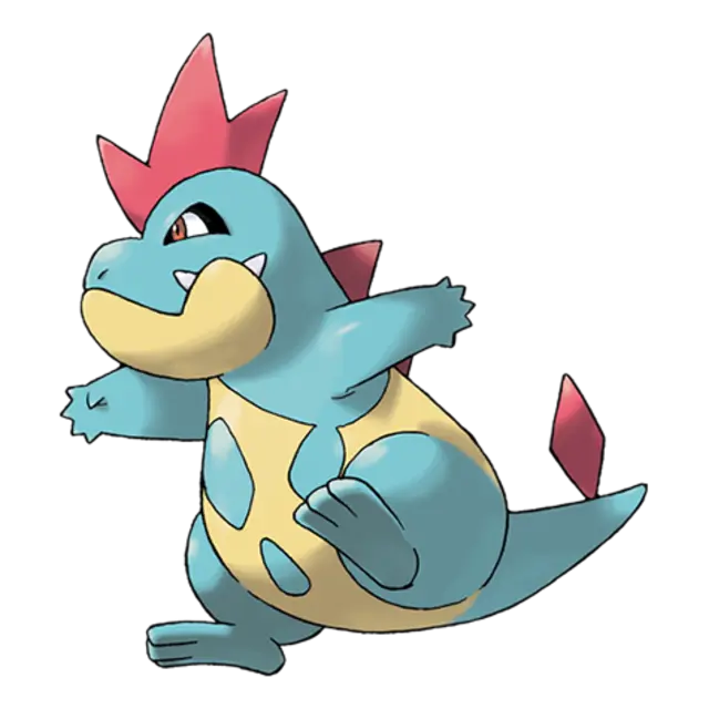 Croconaw, the Big Jaw Pokémon — Water-type Pokémon official artwork