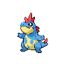 Croconaw front-facing sprite from Pokémon Black