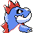 Croconaw back-facing sprite from Pokémon Crystal