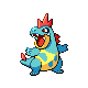 Croconaw front-facing sprite from Pokémon SoulSilver