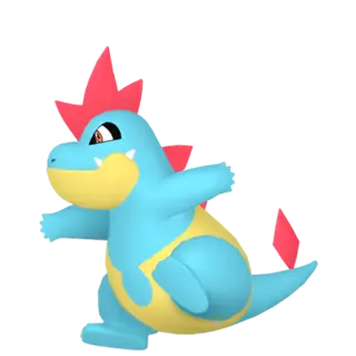 Croconaw front-facing sprite from Pokémon Scarlet