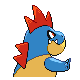 Croconaw back-facing sprite from Pokémon Platinum