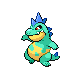 Croconaw shiny front-facing sprite from Pokémon Platinum