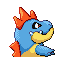 Croconaw back-facing sprite from Pokémon Ruby