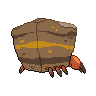 Crustle back-facing sprite from Pokémon White 2