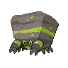 Crustle shiny front-facing sprite from Pokémon White 2