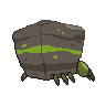 Crustle shiny back-facing sprite from Pokémon Black