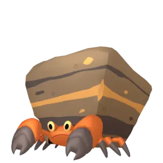 Crustle front-facing sprite from Pokémon Sword