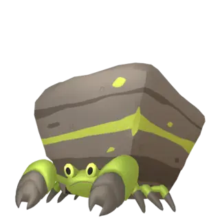 Crustle shiny front-facing sprite from Pokémon Sword