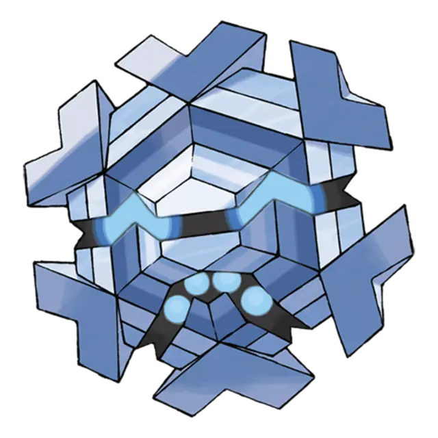 Cryogonal, the Crystallizing Pokémon — Ice-type Pokémon official artwork