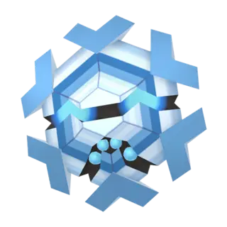 Cryogonal front-facing sprite from Pokémon X