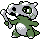 Cubone shiny front-facing sprite from Pokémon Crystal