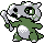 Cubone shiny front-facing sprite from Pokémon Gold