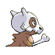 Cubone back-facing sprite from Pokémon Platinum