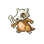 Cubone front-facing sprite from Pokémon Ruby