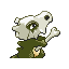 Cubone shiny back-facing sprite from Pokémon Ruby