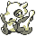 Cubone front-facing sprite from Pokémon Yellow