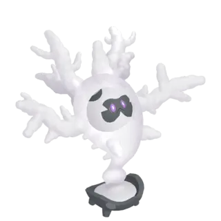 Cursola shiny front-facing sprite from Pokémon Sword