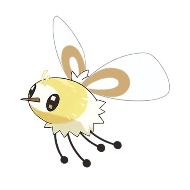 Cutiefly, the Bee Fly Pokémon — Bug/Fairy-type Pokémon official artwork