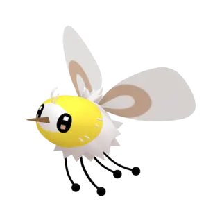 Cutiefly front-facing sprite from Pokémon Shield