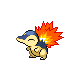 Cyndaquil front-facing sprite from Pokémon Pearl