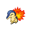 Cyndaquil front-facing sprite from Pokémon Emerald