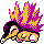 Cyndaquil shiny front-facing sprite from Pokémon Silver