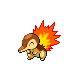 Cyndaquil shiny front-facing sprite from Pokémon SoulSilver