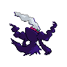 Darkrai shiny back-facing sprite from Pokémon White 2