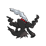 Darkrai back-facing sprite from Pokémon Black