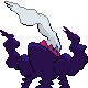 Darkrai shiny back-facing sprite from Pokémon HeartGold