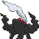 Darkrai back-facing sprite from Pokémon Platinum