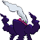 Darkrai shiny back-facing sprite from Pokémon Platinum