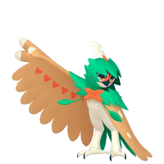 Decidueye front-facing sprite from Pokémon Moon